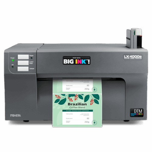 Das neue Big Ink™-System sorgt für niedrige Kosten pro Etikett bei gleichzeitig herausragender Druckgeschwindigkeit und -qualität.