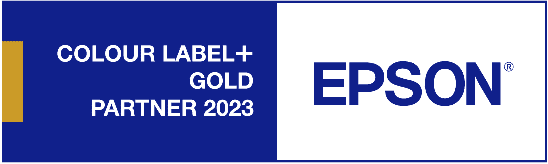 Wir sind Epson Colour Label+ Gold Partner 2023